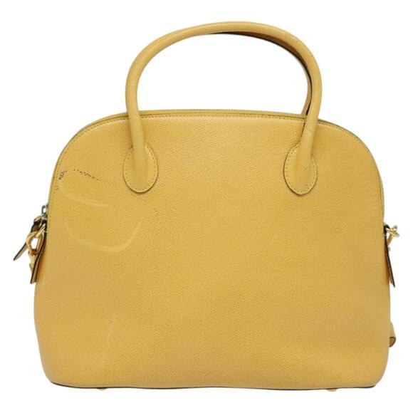 CELINE Hand Bag Leather Yellow Gold - Picture 2 of 12